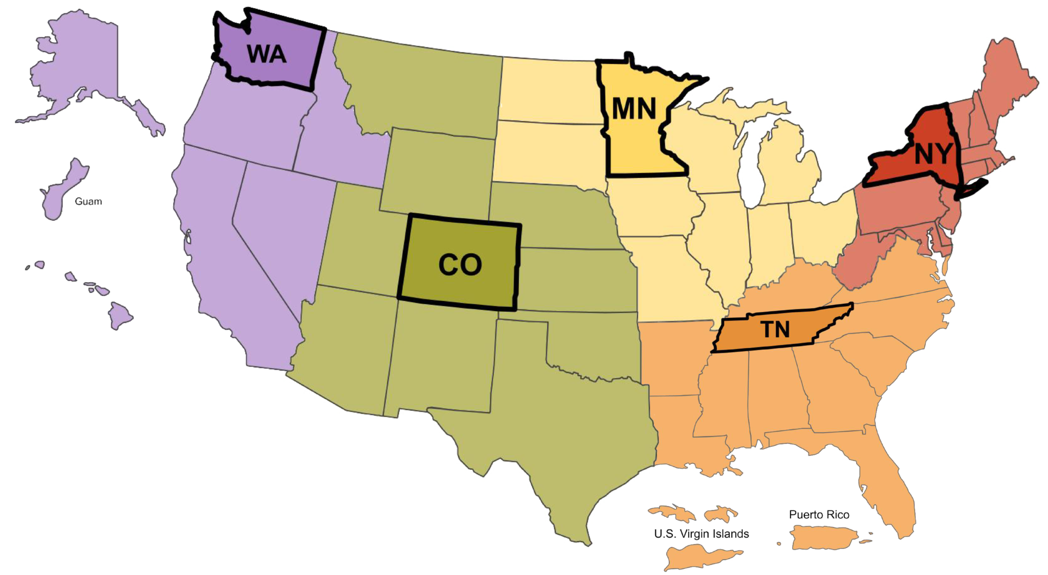 CoE Regions - Food Safety Centers of Excellence (CoE)